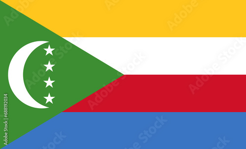 Free Download Flag of Comoros. Comoros flag on fabric surface. Union of the Comoros - GFXLoad