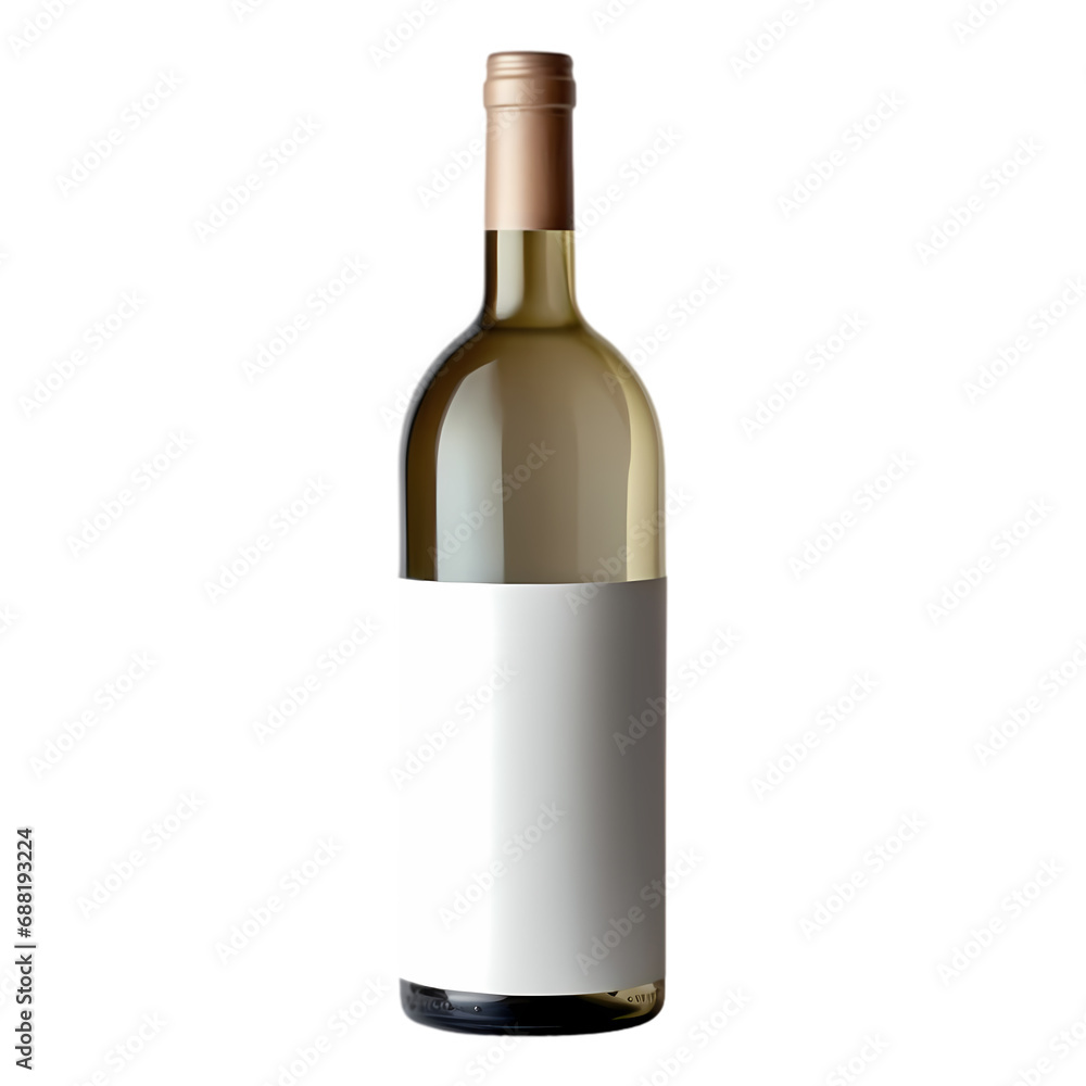 Wine bottle isolated on transparent background Wine bottle isolated on transparent background