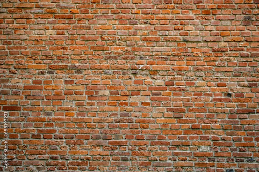 Naklejka premium Vintage red brick wall.