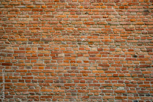 Vintage red brick wall.