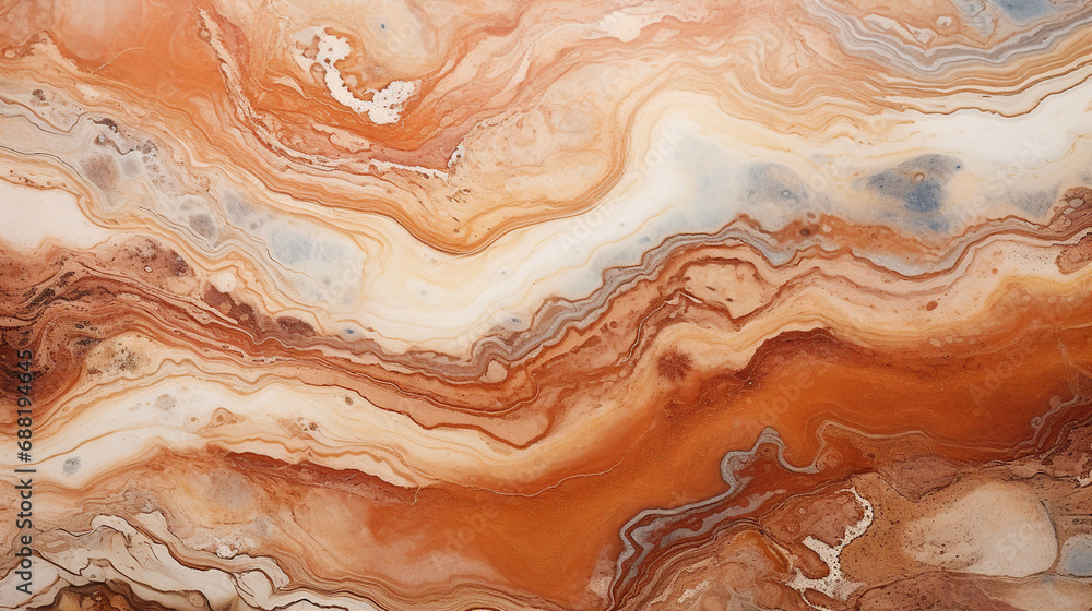 Fluid Marble Textures in Earthy Tones Background