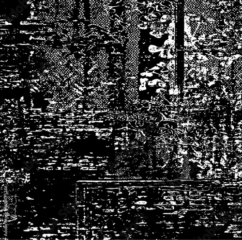 Dark grunge urban texture vector. Distressed overlay texture. Grunge background. Abstract obvious dark worn textured effect. Vector Illustration. Black isolated on white. EPS10.