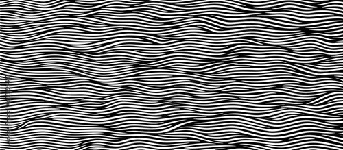 Swirled and curled stripes and brush strokes texture. Marble or acrylic atrwork imitation. Cool and swirly background. Abstract vector illustration. Black isolated on white. EPS10 