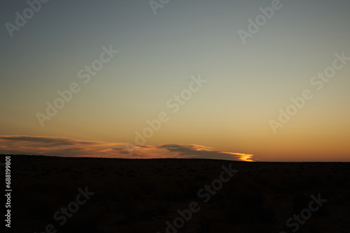 sunset in the desert © nzahalife