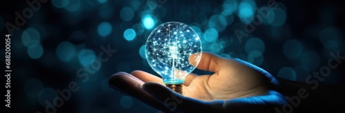 a person's hand is facing in a light bulb,