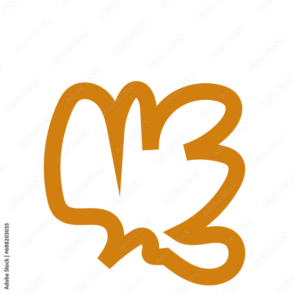 Brown abstract shapes outlines vectors Brown abstract shapes outlines vectors