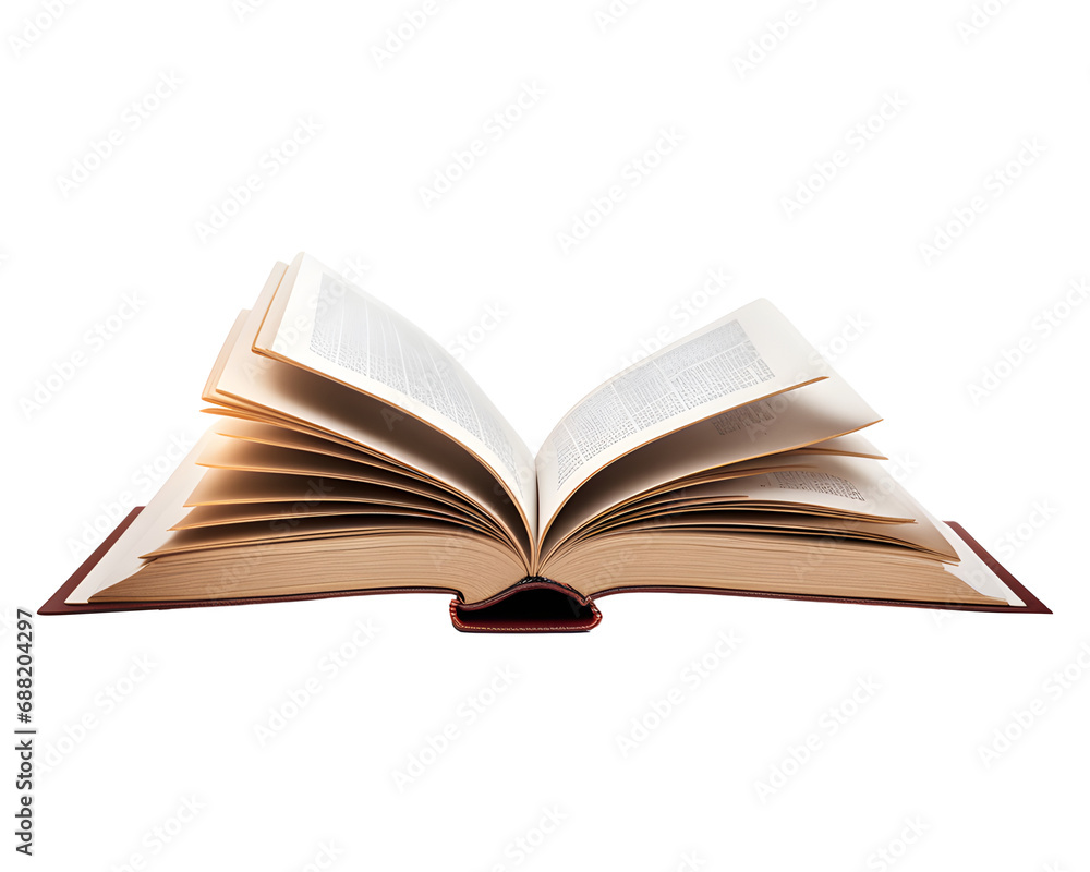 Open Book Isolated on Transparent Background Open Book Isolated on Transparent Background