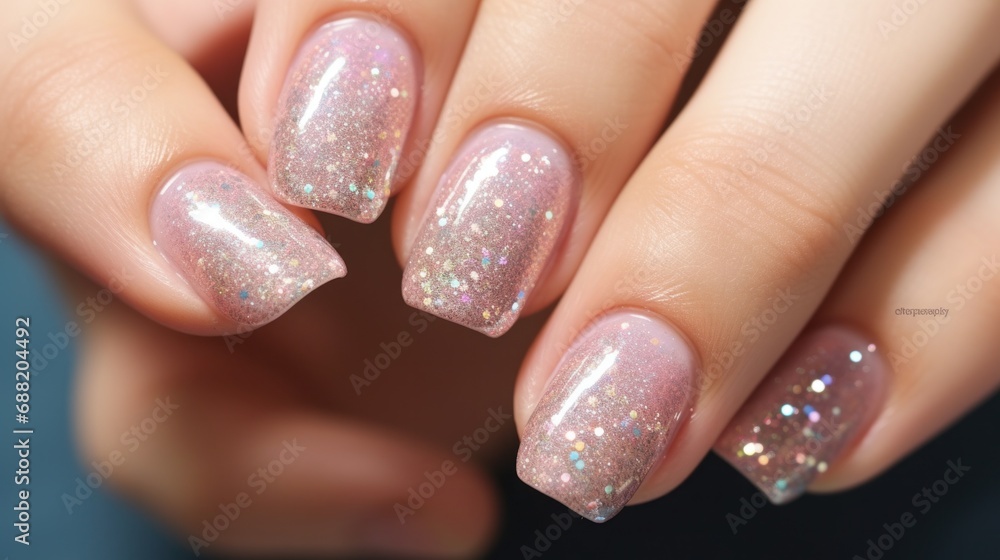 glitter nail manicure glitter nail manicure