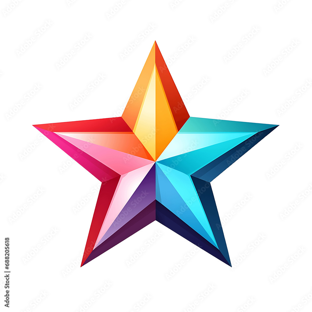 Iconos de fondo transparente con forma de estrellas de colores Iconos de fondo transparente con forma de estrellas de colores
