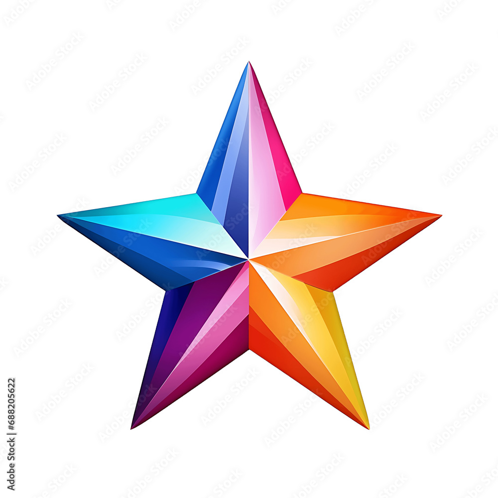 Iconos de fondo transparente con forma de estrellas de colores Iconos de fondo transparente con forma de estrellas de colores