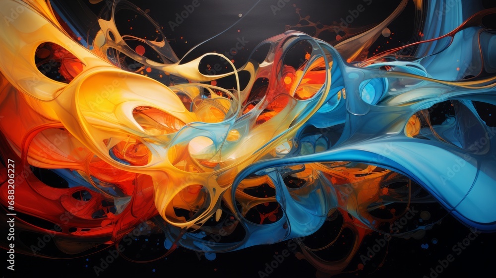 abstract colored art, high quality, 16:9