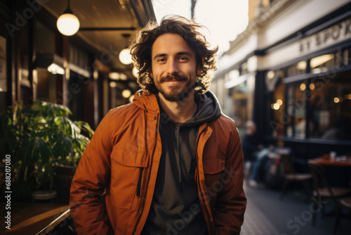 Proud barrista in the coffee shop