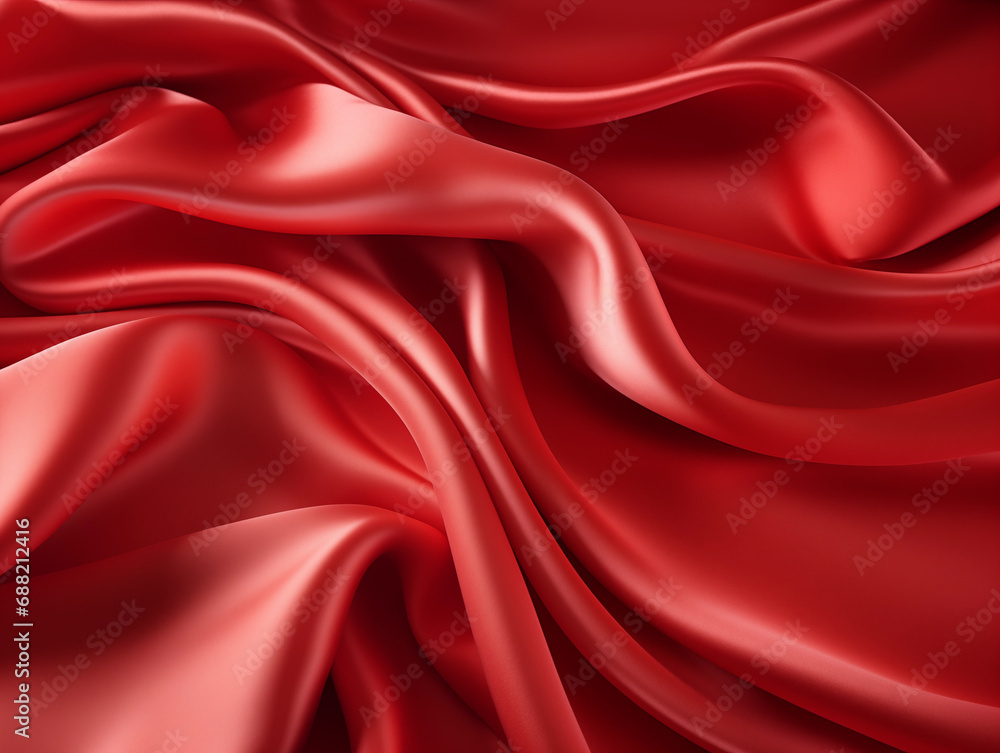 Obraz premium Red Satin Texture