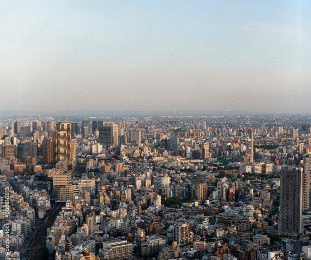 photo city area with huge buildings