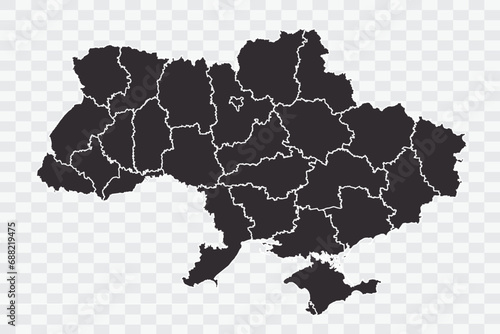 Ukraine Map iron Color on White Background quality files Png