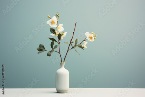 Nature plant white vase flora flower blooming pink spring beauty floral blossom background