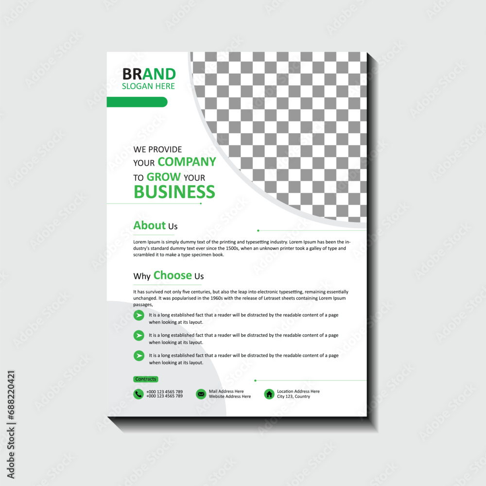 Obraz premium Corporate Business Flyer Template Design