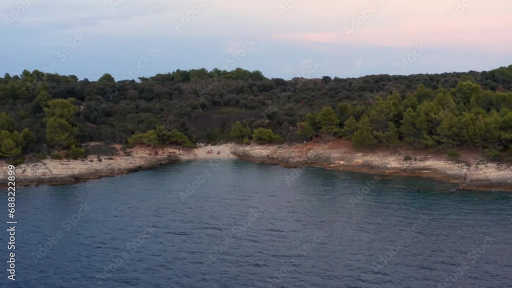Premantura coastline seaside in Croatia, Cape Kamenjak Premantura coastline seaside in Croatia, Cape Kamenjak