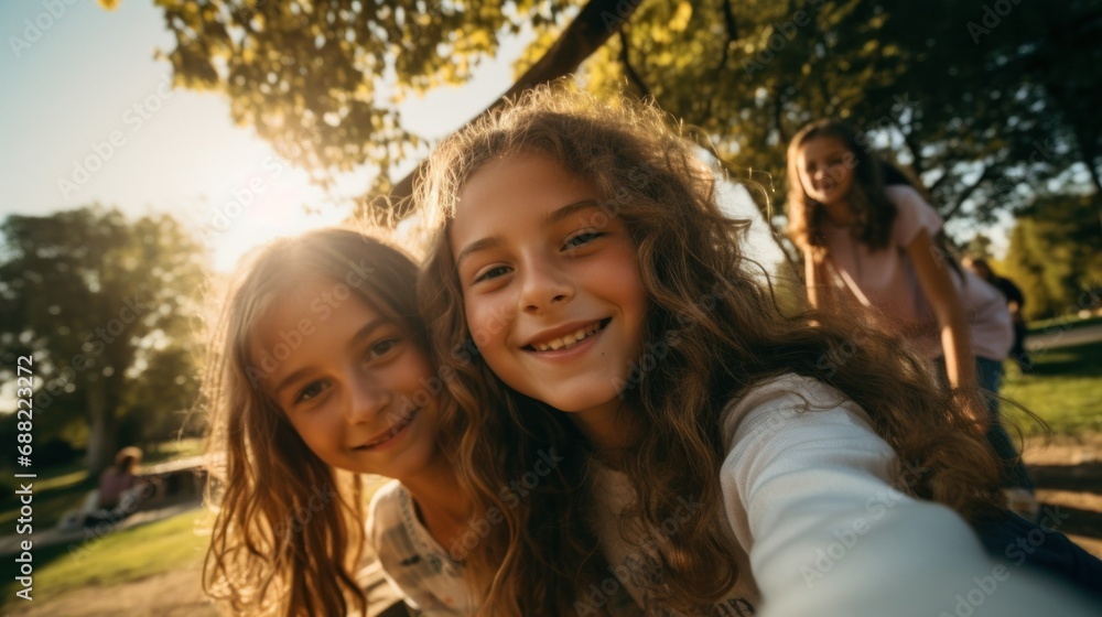 Little kids taking selfies Little kids taking selfies