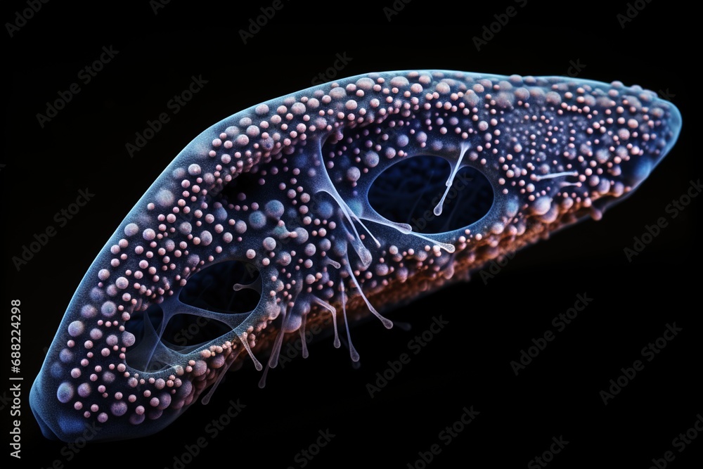 Paramecium caudatum is a genus of unicellular ciliated protozoan and ...