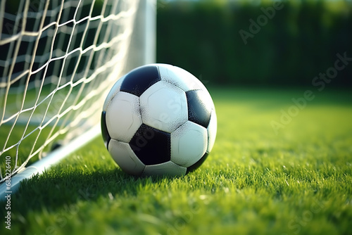 soccer ball on grass © Nate