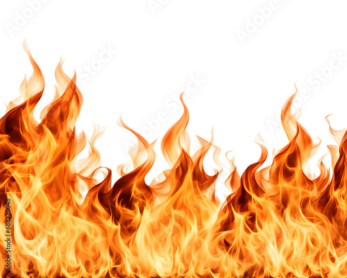 Fire Flame Isolated on Transparent Background