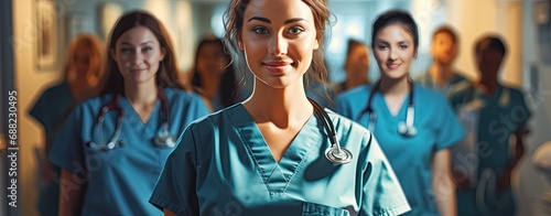 smiling woman medicine doctor