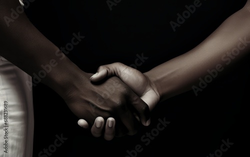 Handshake Between Different Skin Color