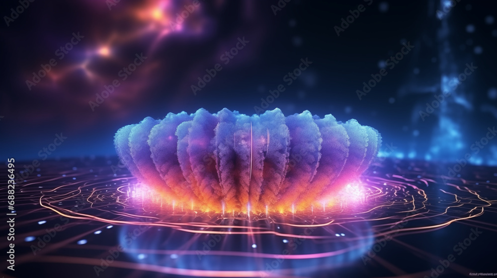 Quantum information processing concept. Quantum computing for powerful ...