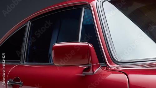 Passenger mirror on a car