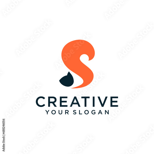s logo design with squirrel