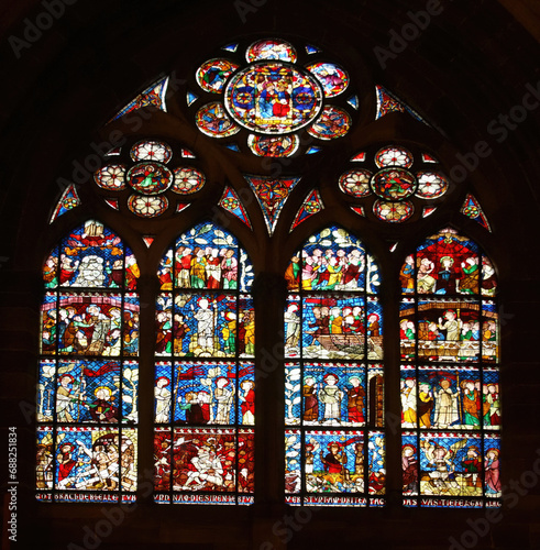 Stained glass windows of the Cathedral