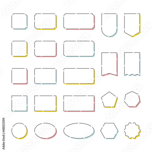 シンプルなフレームセット（23種類）