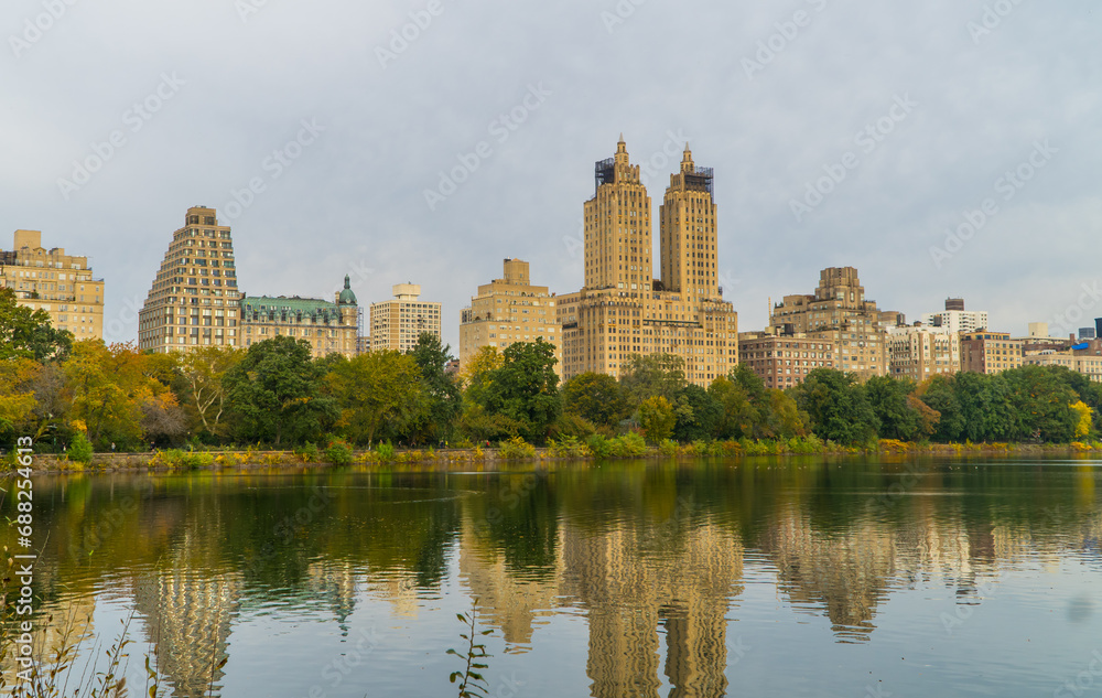 Jacqueline Kennedy Onassis Reservoir inside Central Park in New York City