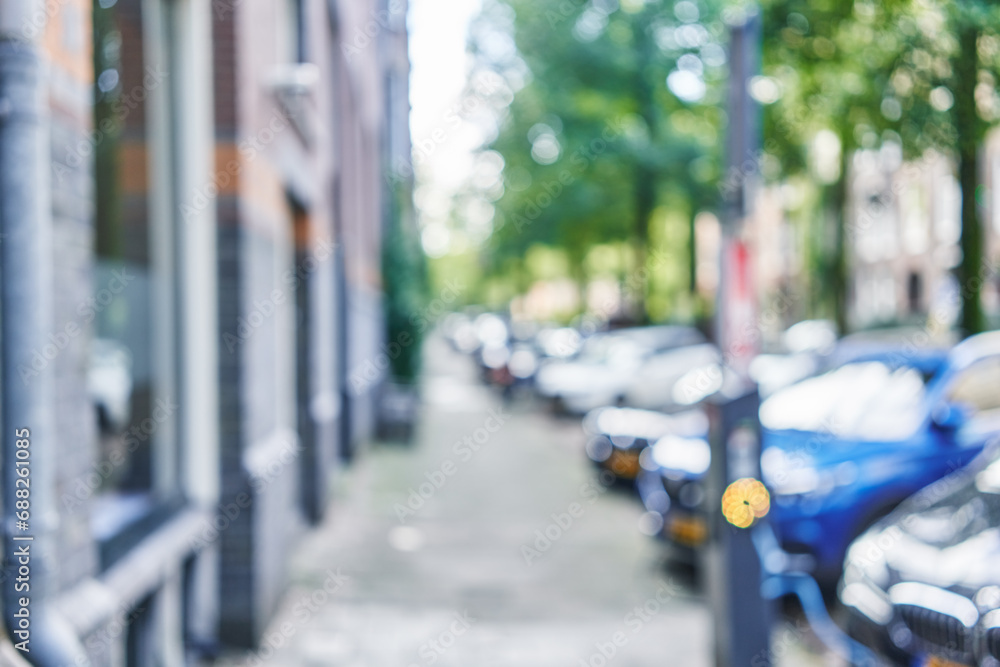 Obraz premium Blurred background of street