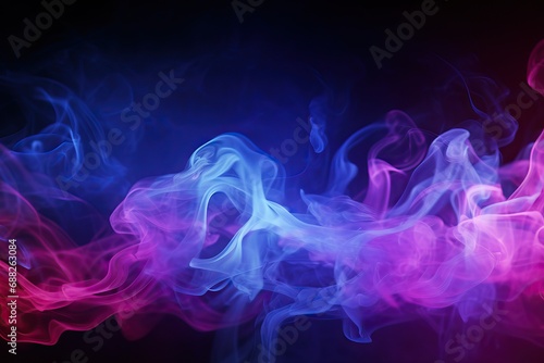 dark light ultraviolet smoke pink Blue smog neon walls Empty room Background abstract abstraction black blur bright celebration cement club concert