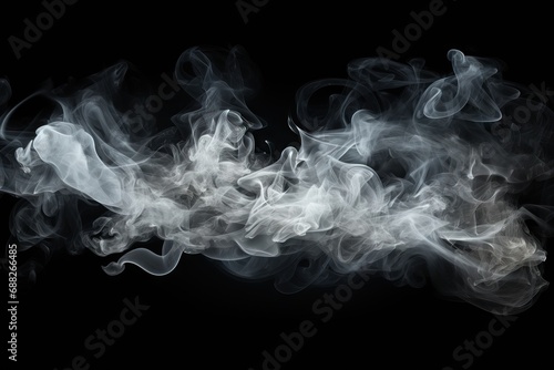 black isolated smoke white abstract air art background blow boil balefire burn campfire carbon dioxide chemistry cigar cigarette cloud curve dark dry ice exhaust explode fire firewood float