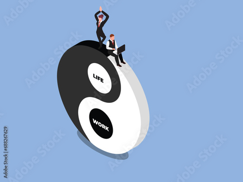 3d, isometric, vector, job, search, people, office, man, work, success, network, glass, corporate, businessman, company, research, human resources, online, employee, employment, motivation, applicatio