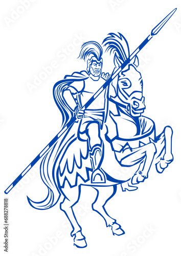 Cavaleiro das Cavalhadas de Pirenópolis (Linhas)