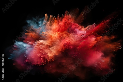 Black Isolated Explosion Particle Dust Colorful abstract art colourful cloud artistic concept background blood brightly coloured macro colours fantasy flow blue burst photo