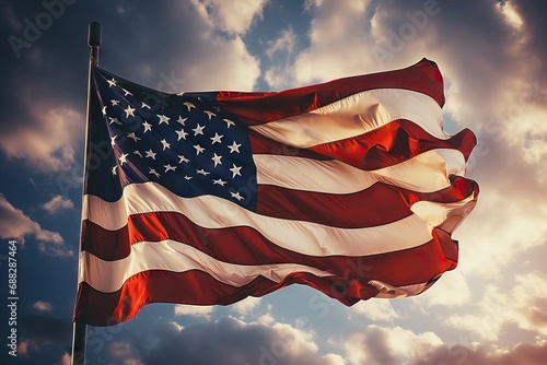 filter instagram wth toned sky waving flag american america background banner blue bright building closeup colours country culture fabric field flying fourth freedom glory green photo