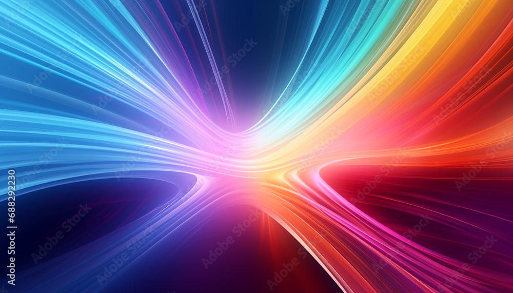 Ethereal Abstract Background: A Mesmerizing Fusion of Colors and Light in a 3D Swirl of Gradient Motion