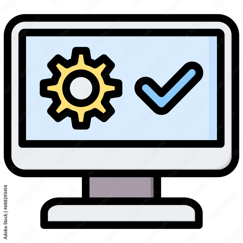 System Outline Color Icon System Outline Color Icon