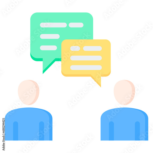 Conversation Flat Icon