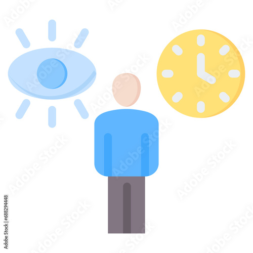 Anticipating Flat Icon