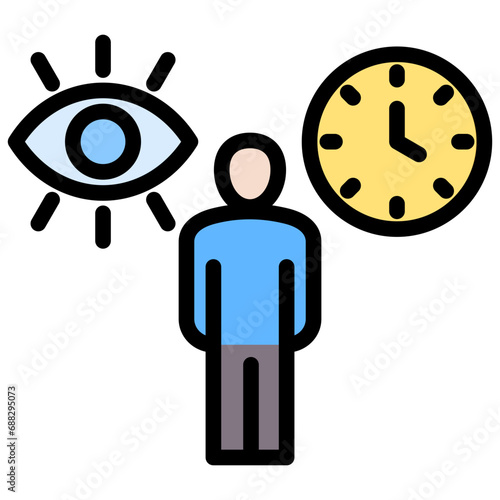 Anticipating Outline Color Icon