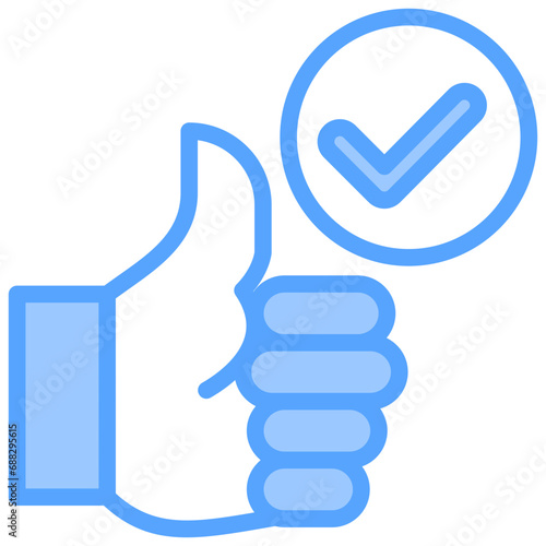 Acceptable Blue Icon