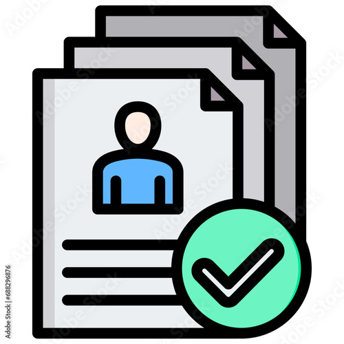 Approved Outline Color Icon