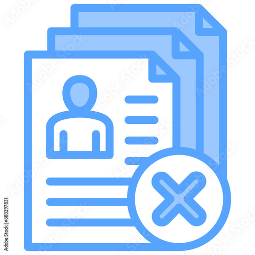 Rejected Blue Icon