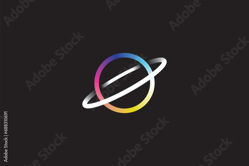 Universe logo design vector template